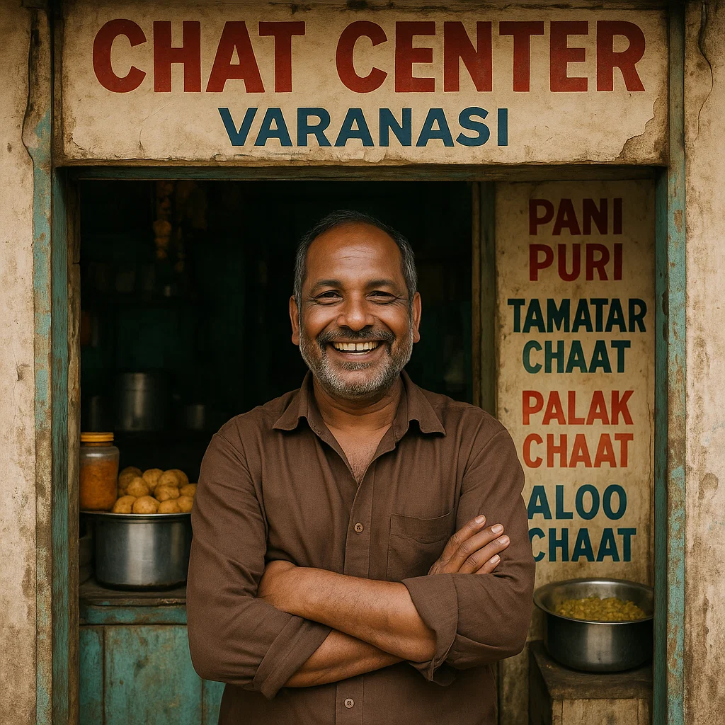 Shopkeeper smiling at new footfall