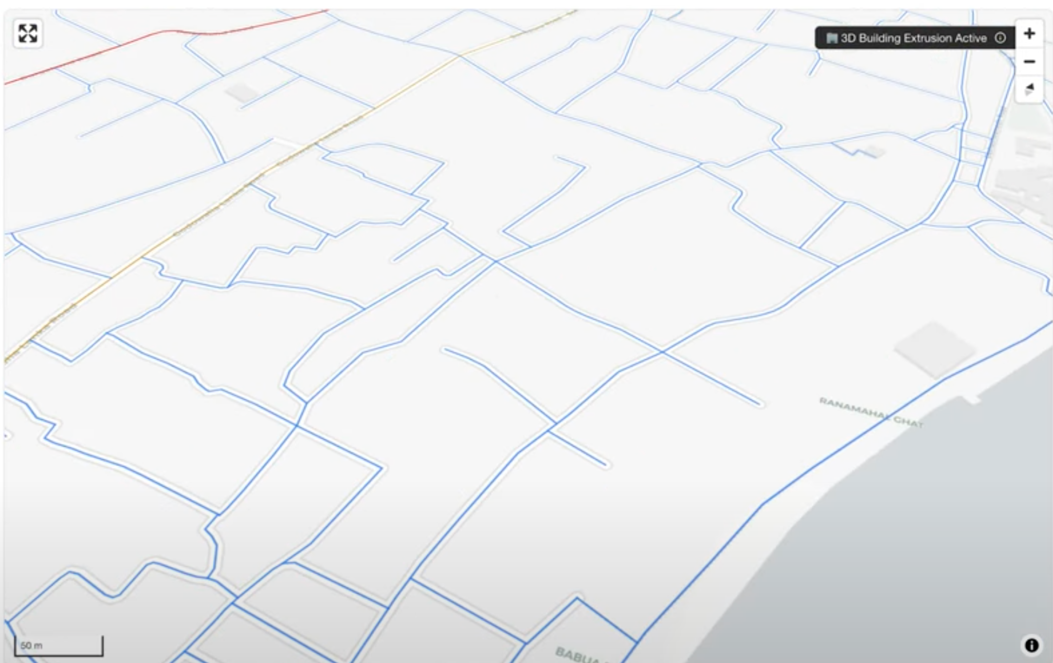 Google Maps with few paths